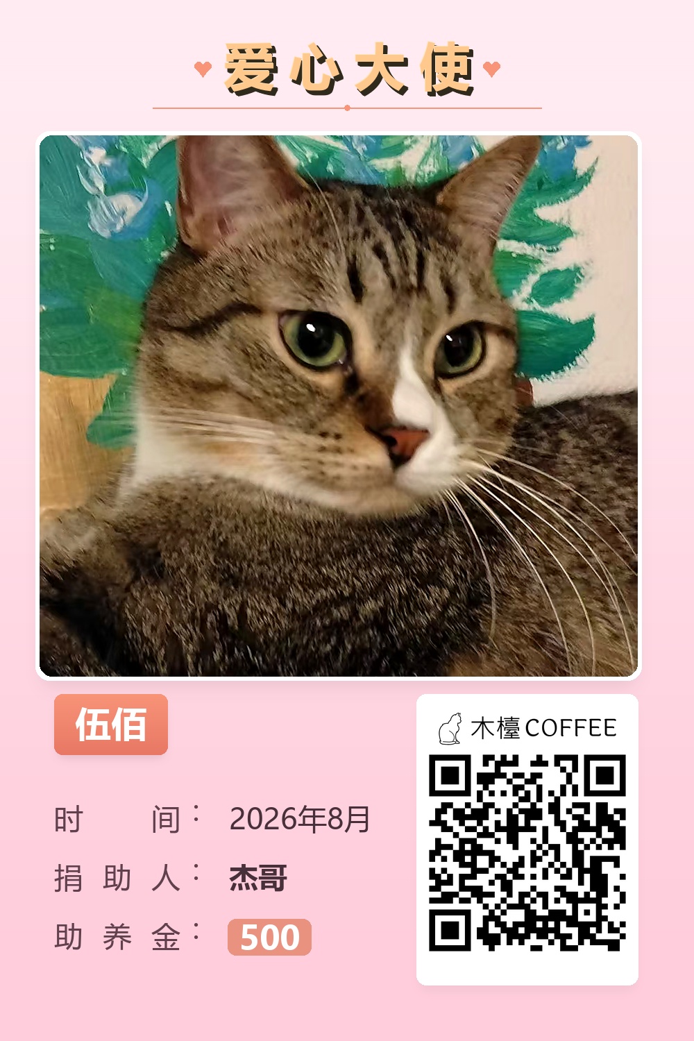 伍佰 助养记录