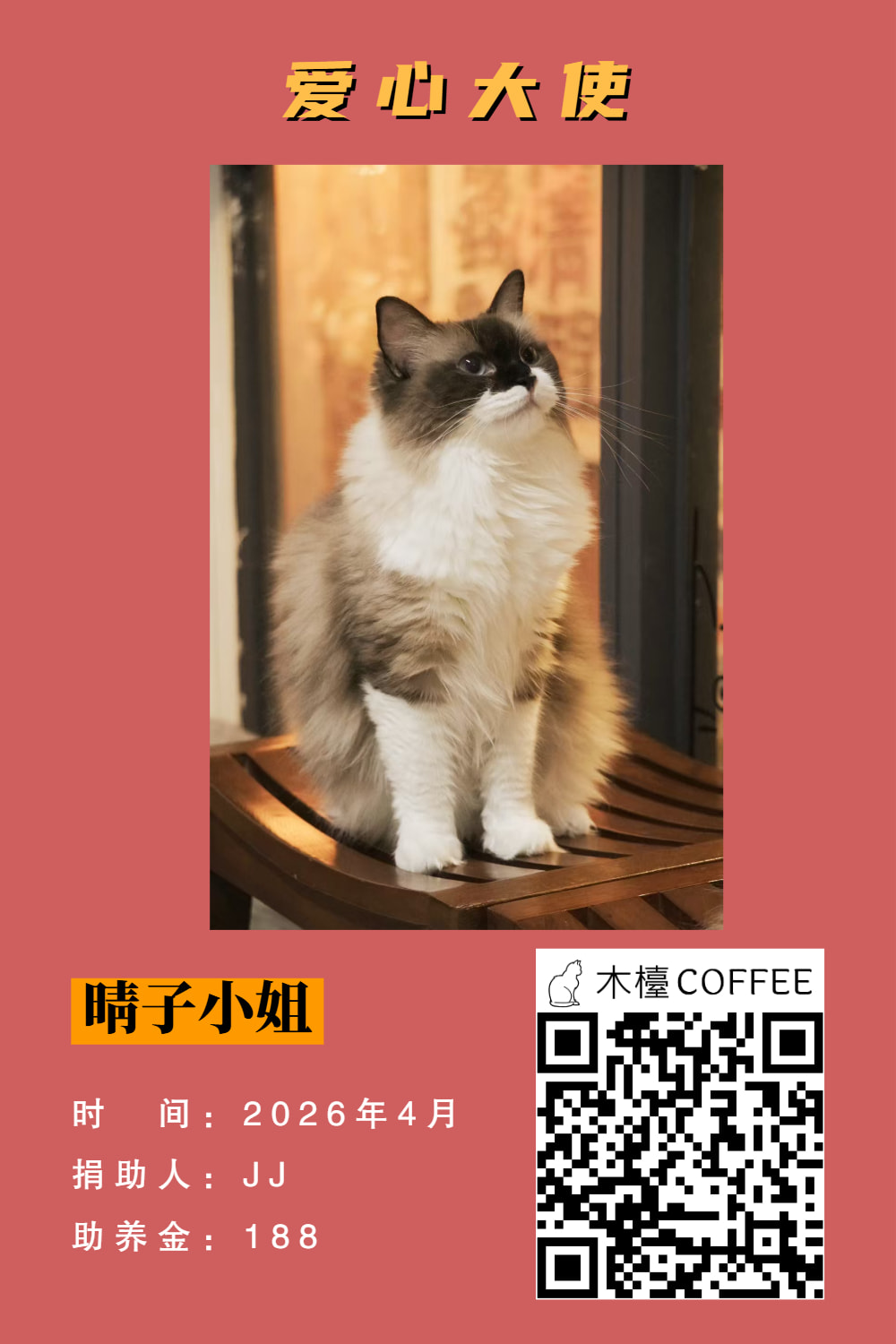 晴子小姐 助养记录