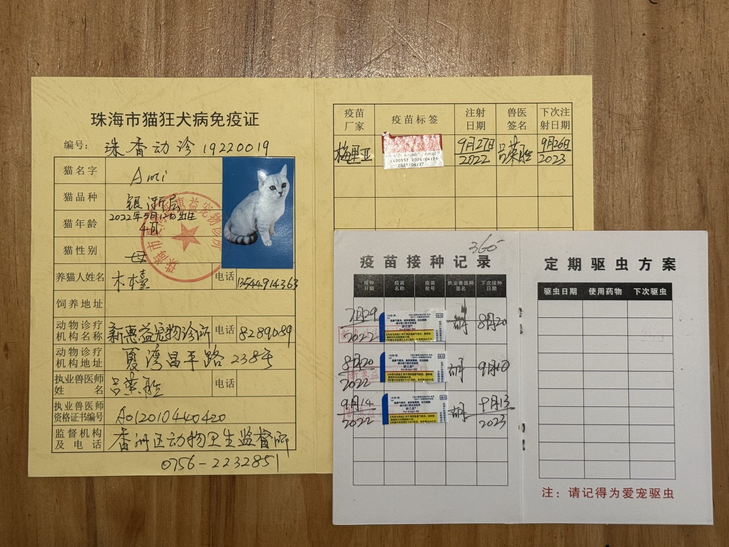 Ami 疫苗证